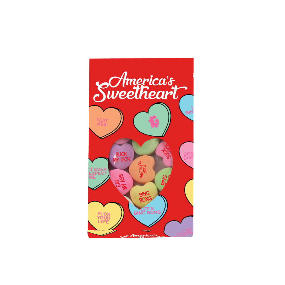 America's Sweetheart Candy Hearts (Red)